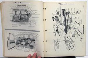 1950-1956 Ford Quick Reference Catalog Book Common Parts Repair Garage Shop