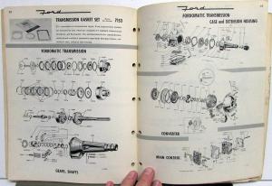 1950-1956 Ford Quick Reference Catalog Book Common Parts Repair Garage Shop