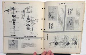 1950-1956 Ford Quick Reference Catalog Book Common Parts Repair Garage Shop