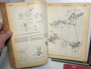 1977 Ford Car Service Shop Repair Manual Set Mustang Cougar Mark V Orig 3 Of 5