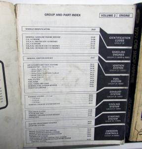 1979 Ford Car Service Shop Repair Manual 3 Vol Set Mustang Cougar Mark V