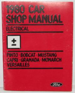 1980 Ford Lincoln Mercury Service Shop Manual 3 Vol Set Mustang Capri Versailles