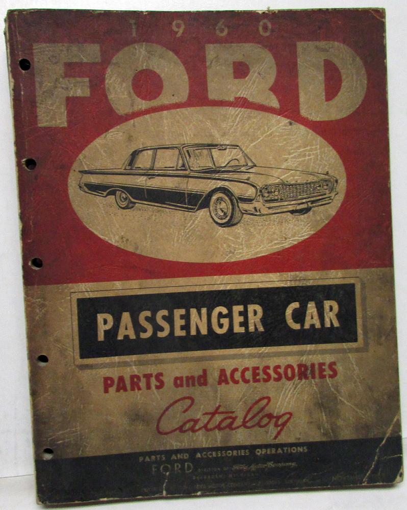 1960 Ford Dealer Parts & Accessories Catalog Book Car Fairlane Galaxie