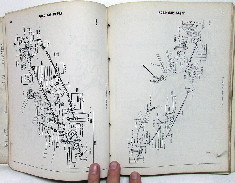 1960 Ford Dealer Parts & Accessories Catalog Book Car Fairlane Galaxie