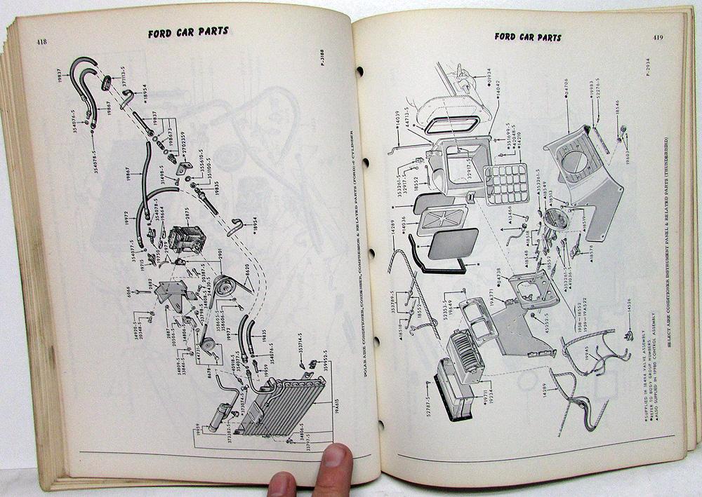 1960 Ford Dealer Parts & Accessories Catalog Book Car Fairlane Galaxie