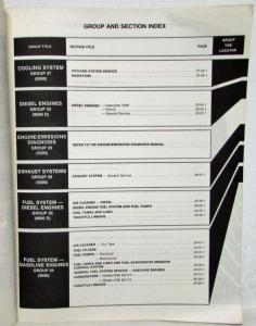 1982 Ford Medium Heavy Truck F B C-600 thru 8000 Service Shop Manual 2 Vol Set