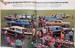 1970 Chevrolet Wagons Kingswood Townsman Brookwood Concours Nomad Sales Brochure