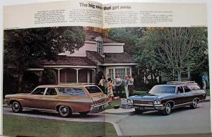 1970 Chevrolet Wagons Kingswood Townsman Brookwood Concours Nomad Sales Brochure