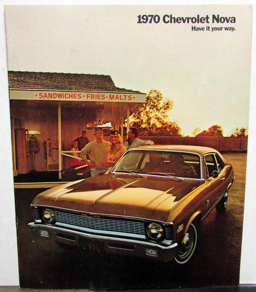 1970 Chevrolet Nova Sales Brochure SS Super Sport Original
