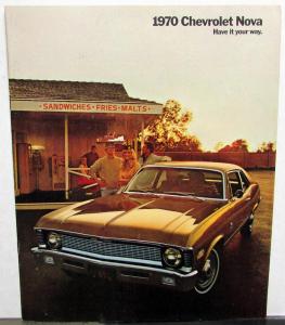 1970 Chevrolet Nova Sales Brochure SS Super Sport Original