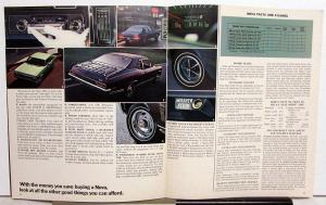 1970 Chevrolet Nova Sales Brochure SS Super Sport Original Revsion 1