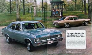 1969 Chevrolet Nova Coupe Sedan SS Color Sales Brochure Revision 1 Original