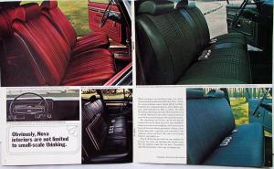 1969 Chevrolet Nova Coupe Sedan SS Color Sales Brochure Revision 1 Original