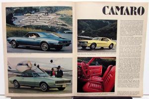 1968 Chevrolet SS 396 Malibu 300 Camaro Corvette Nova Sales Brochure Rev 1 Orig