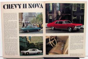 1968 Chevrolet SS 396 Malibu 300 Camaro Corvette Nova Sales Brochure Rev 1 Orig