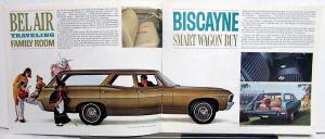 1967 Chevrolet Chevelle Chevy II Station Wagons Color Sales Brochure Rev 1 Orig