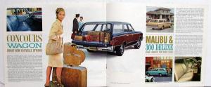 1967 Chevrolet Chevelle Chevy II Station Wagons Color Sales Brochure Rev 1 Orig