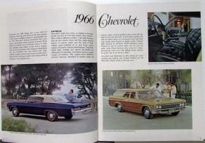 1966 Chevrolet Chevelle Chevy II Corvair Corvette Export Sales Brochure Original