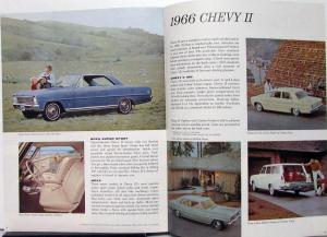 1966 Chevrolet Chevelle Chevy II Corvair Corvette Export Sales Brochure Original
