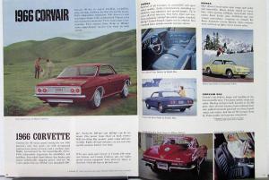 1966 Chevrolet Chevelle Chevy II Corvair Corvette Export Sales Brochure Original