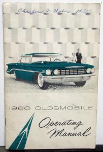 1960 Oldsmobile Ninety-Eight Super Eighty-Eight Owners Manual Original