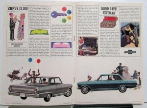 1964 Chevrolet Chevy II Nova Sales Brochure Orange Wording Cover Original