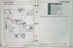 1997 Ford F-250 Under 8500 GVWR New Model Training Vehicle Overview Pamphlet