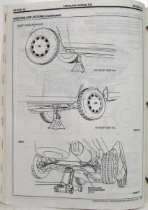 1994 Ford Car Truck Pre-Delivery Maintenance and Lubrication Service Shop Manual