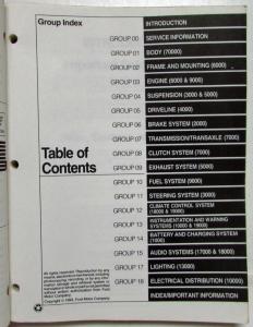 1994 Ford Escort Mercury Tracer Service Shop Repair Manual