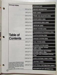 1994 Lincoln Town Car Ford Crown Victoria Mercury Grand Marquis Service Manual