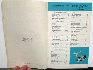 Original 1955 Oldsmobile Ninety-Eight Super Eighty-Eight Owners Manual