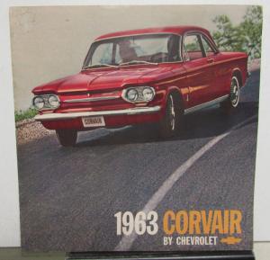 1963 Chevy Corvair Monza Spyder 700 500 Greenbrier Wagon Sales Brochure REV 1