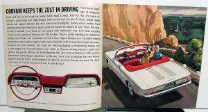 1963 Chevy Corvair Monza Spyder 700 500 Greenbrier Wagon Sales Brochure REV 1