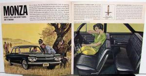 1963 Chevy Corvair Monza Spyder 700 500 Greenbrier Wagon Sales Brochure REV 1