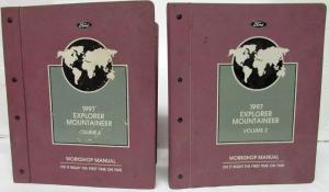 1997 Ford Explorer Mercury Mountaineer Service Shop Manual 2 Vol Binder Set