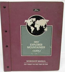 1997 Ford Explorer Mercury Mountaineer Service Shop Manual 2 Vol Binder Set