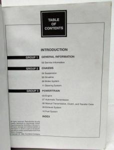 1997 Ford Explorer Mercury Mountaineer Service Shop Manual 2 Vol Binder Set