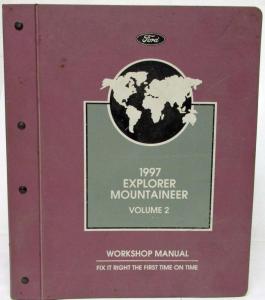 1997 Ford Explorer Mercury Mountaineer Service Shop Manual 2 Vol Binder Set