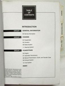 1997 Ford Expedition Service Shop Repair Manual 2 Vol Binder Set