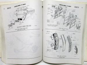 1967-1970 Ford Cortina Dealer Master Parts & Illustrations Catalog Book Model C