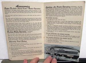 Original 1952 Oldsmobile Ninety-Eight Deluxe Super Eighty-Eight Owners Manual