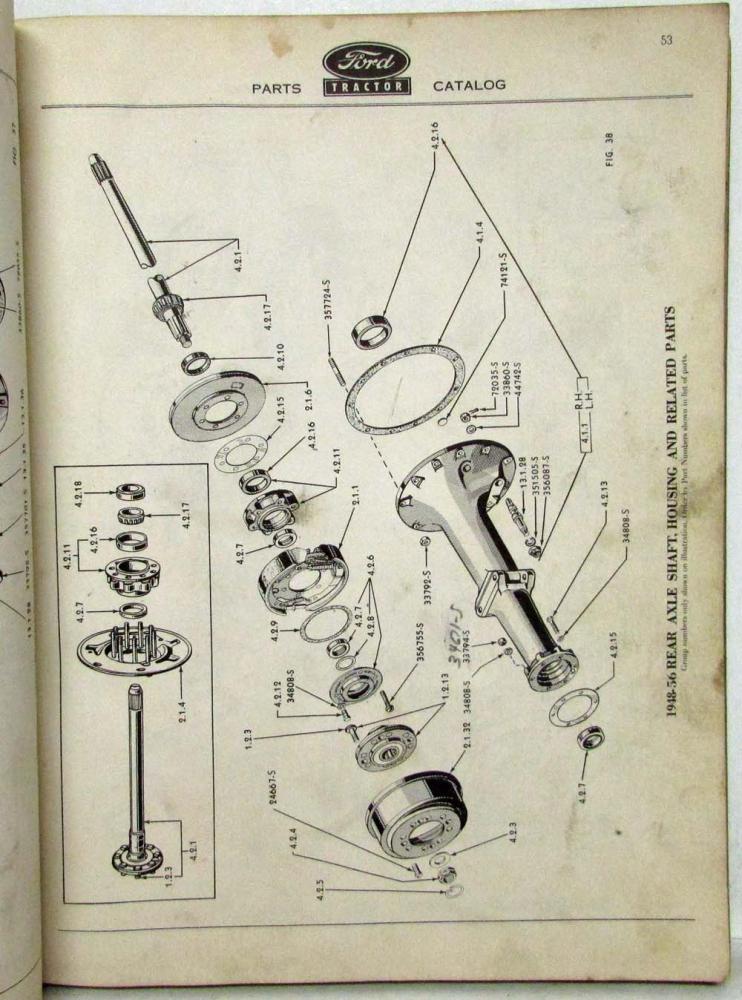 1939 1940 1947 1948 1953 54 1956 Ford Tractor Parts and Accessories