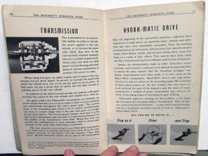 1941 Oldsmobile Owners Manual Original Streamliner Torpedo