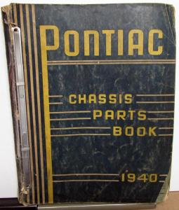 1940 & Earlier Pontiac Oakland Chassis Parts Book Catalog Deluxe Special 6 8