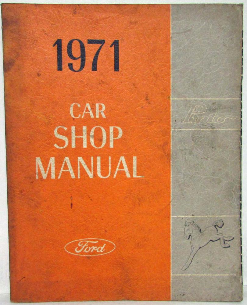 1971 Ford Pinto Service Shop Repair Manual