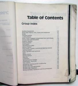 1990 Ford Crown Victoria Mercury Grand Marquis Lincoln Town Car Service Manual