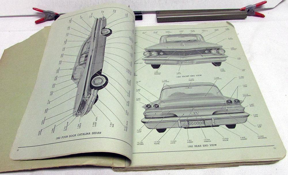 1960 Pontiac Bonneville Catalina Star Body Shop Service Repair Manual 