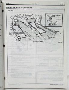 1995 Ford Thunderbird Mercury Cougar XR-7 Service Shop Repair Manual
