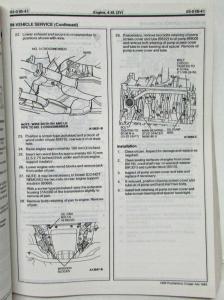 1995 Ford Thunderbird Mercury Cougar XR-7 Service Shop Repair Manual
