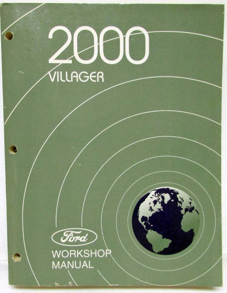2000 Ford Mercury Villager Service Workshop Repair Manual Original